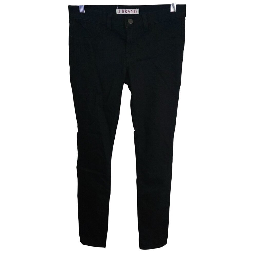 J Brand Pitch Black Low Rise Stretch Jeans Emo Goth Grunge Size 28